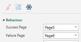 Success and Failure Page Properties. 